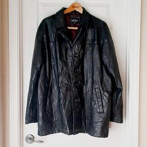 Haband executive division vintage leather jacket